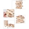 54Pcs Wooden Tower Toy Set Stacker Board Building Blocks Educational Kids Gifts