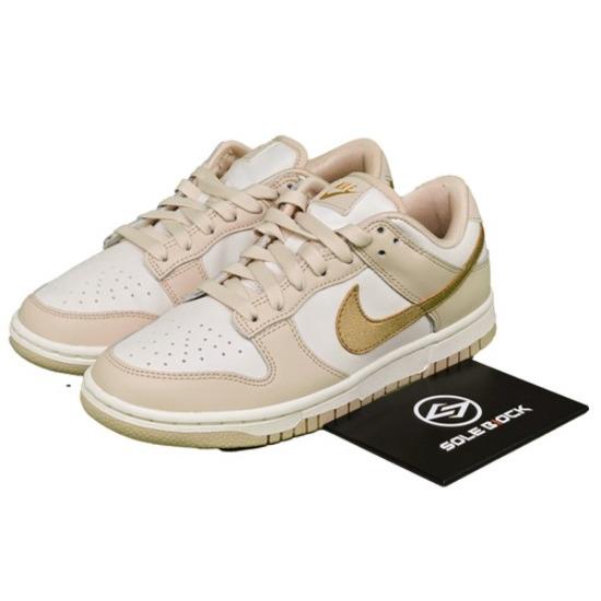 Nike Wmns Dunk Low  Gold Swoosh  DX5930-001 EU 35.5 золотой металлик