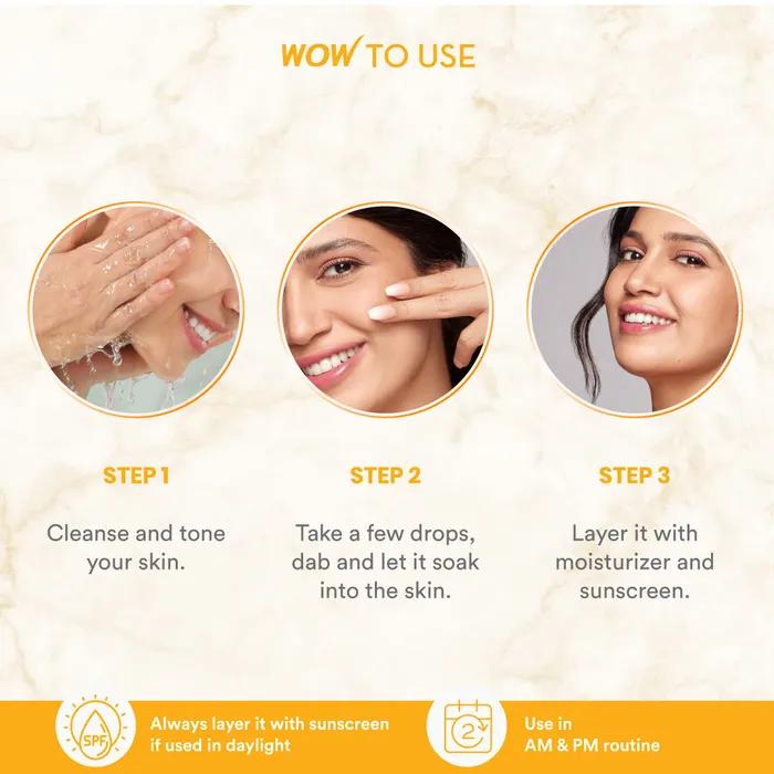 Wow Skin Science Vitamin C Serum for Face, 30ml (Pack of 3)