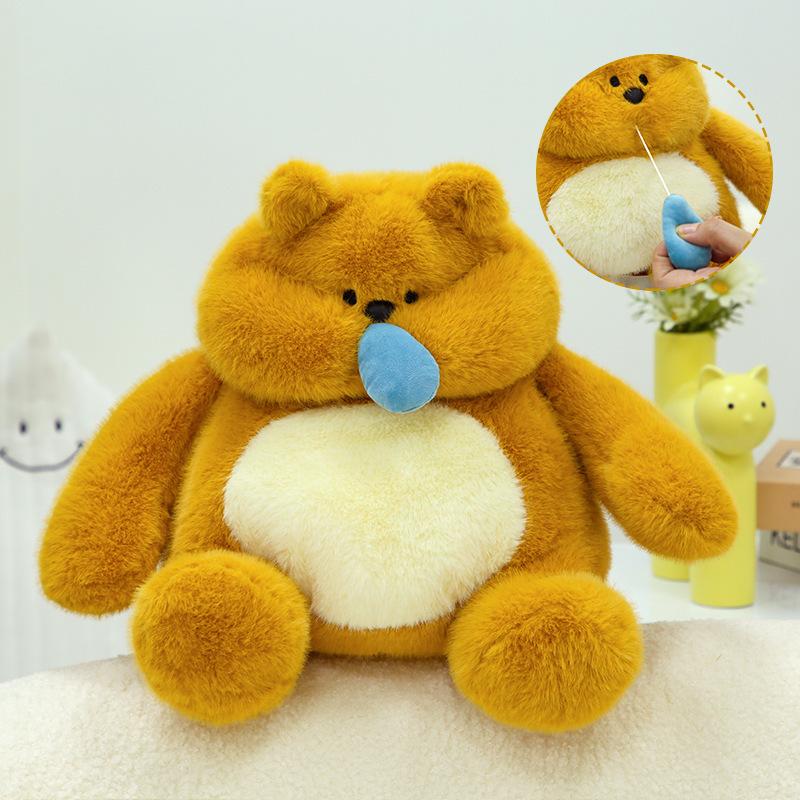 Pulling The Threaded Bear Xin'an Bear Cute Doll Plush Toy Doll Coaxing To Sleep and Pillow Birthday Gift