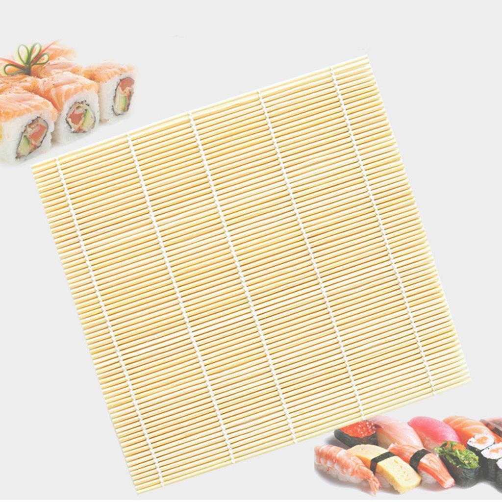 Hähnchen-Rolle Handmacher Küche Japanische Sushi-Maker Werkzeuge Sushi-Roller Bambus Sushi-Rollmatte Maker Quadratisch Langlebig