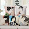 Japan Woman Applying Lipstick Asian Makeup Cushion Cover Home Decorative Sofa Throw Pillow Case