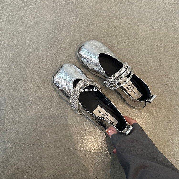 French flat-bottomed design single shoes 2025 new summer fairy style retro Doudou female gentle Mary Jane ladyshoes