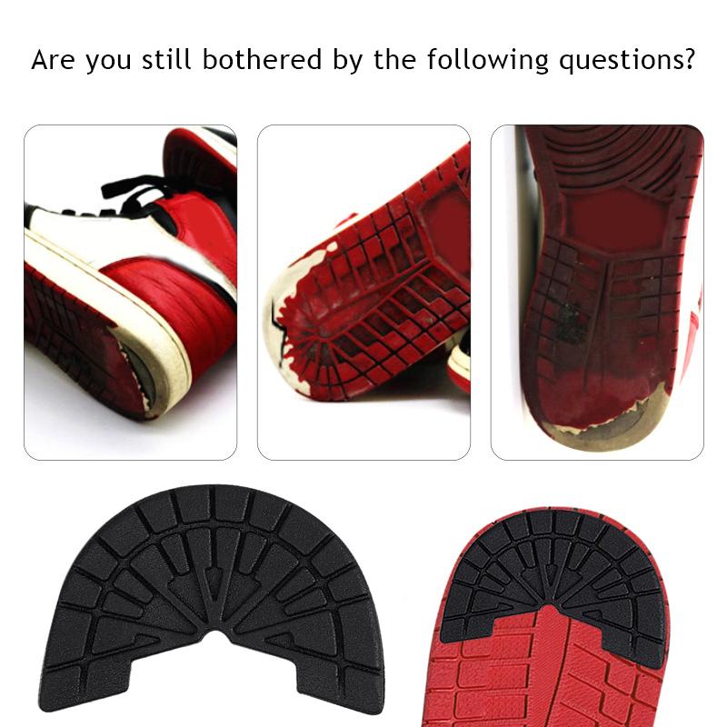 Wear-Resistant Outsole Shoe Protector Rubber Soles Stickers Anti-Slip Heel Pads Rubber Shoe Pads Sneakers Half Sole Repair