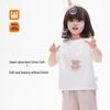 Girls' Cartoon Print Short Sleeve T-Shirt