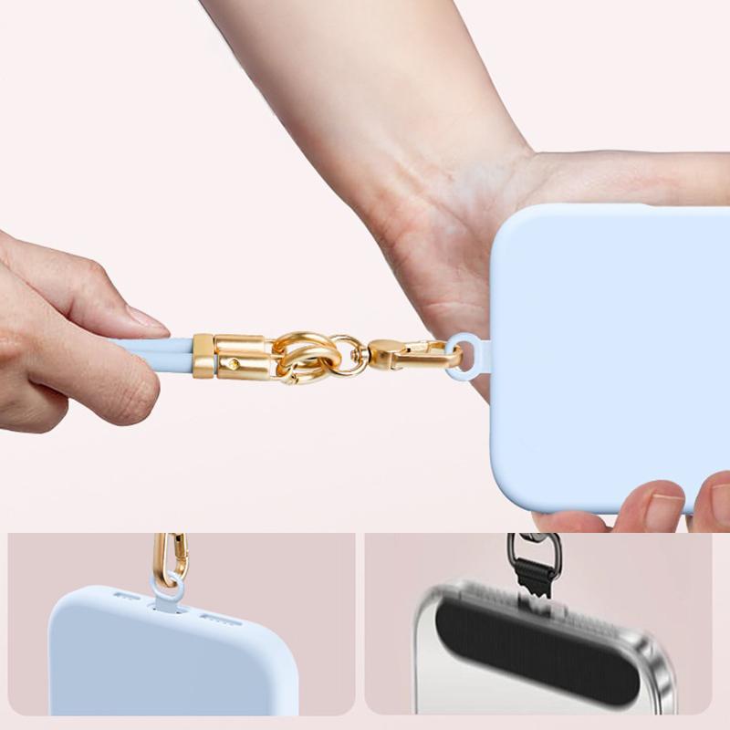 Adjustable Universal Silicone Wrist Strap Phone Case Women'S Handheld Keychain Durable Outdoor Bapa Chain Portable Usb