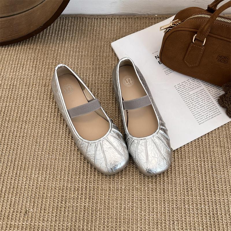 Fashion Women Flats Loafers Ballet Shoes Sandals 2025 Summer Desigenr New Casual Leather Shoes Retro Woman Shoes Sport Mujer Zapatos