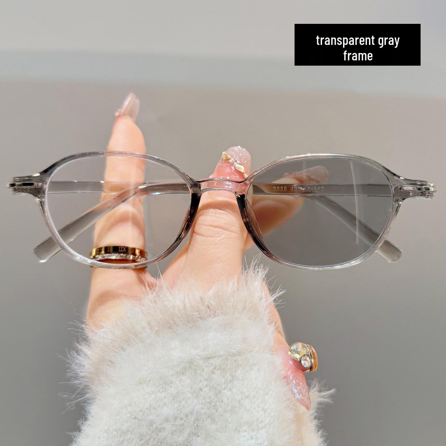 

Очки для чтения с изменением цвета в корейском стиле, осветляющие кожу, с оправой цвета чая, HD однофокальные для среднего и пожилого возраста. Anti-Blue 0 (Non-Color Changing)