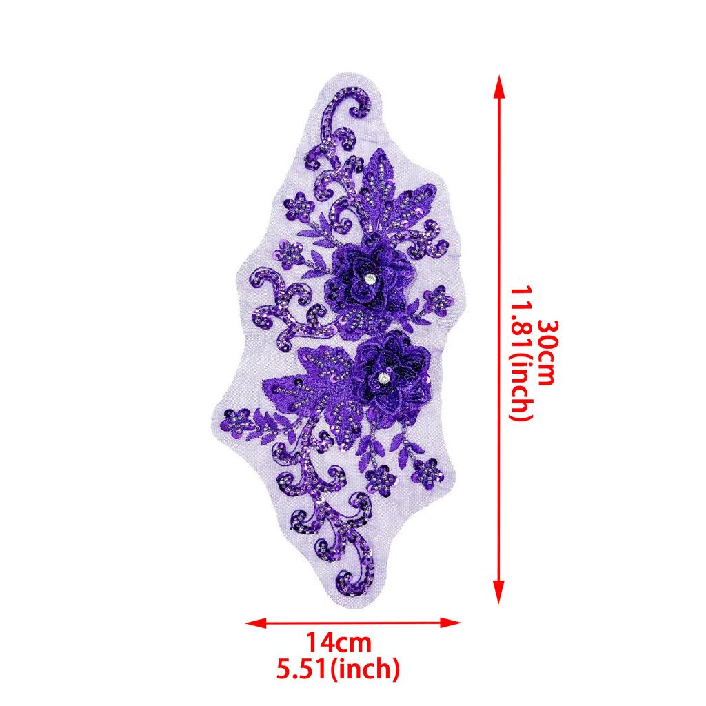 Heavy Industry Embroidery Colorful Beads Decal Decorative Accessories Three-Dimensional Flowers Nail Beads To Flowers