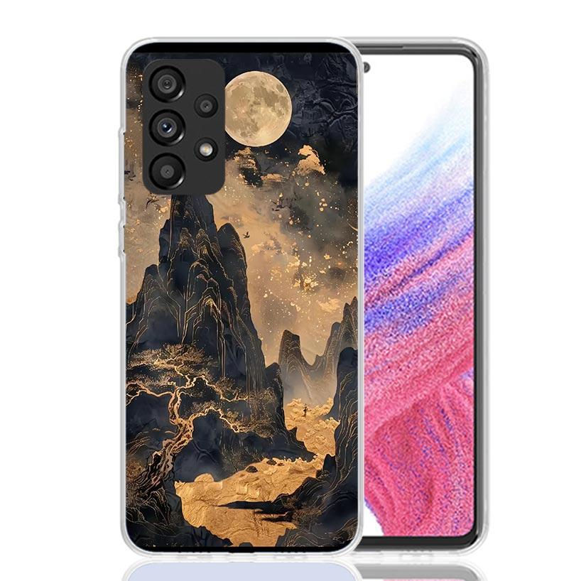 Chinese Style ink Painting Art Phone Case For Samsung Galaxy A52 A32 A22 A12 A02S A50S A30S A51 A31 AA71 Note 20 Ultra 10 S10 Pl