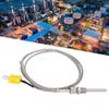 K Type Thermocouple Probe Temperature Sensor 1Celsius8in NPT Thread 80mm 1m Cable with Stainless Steel  Wire