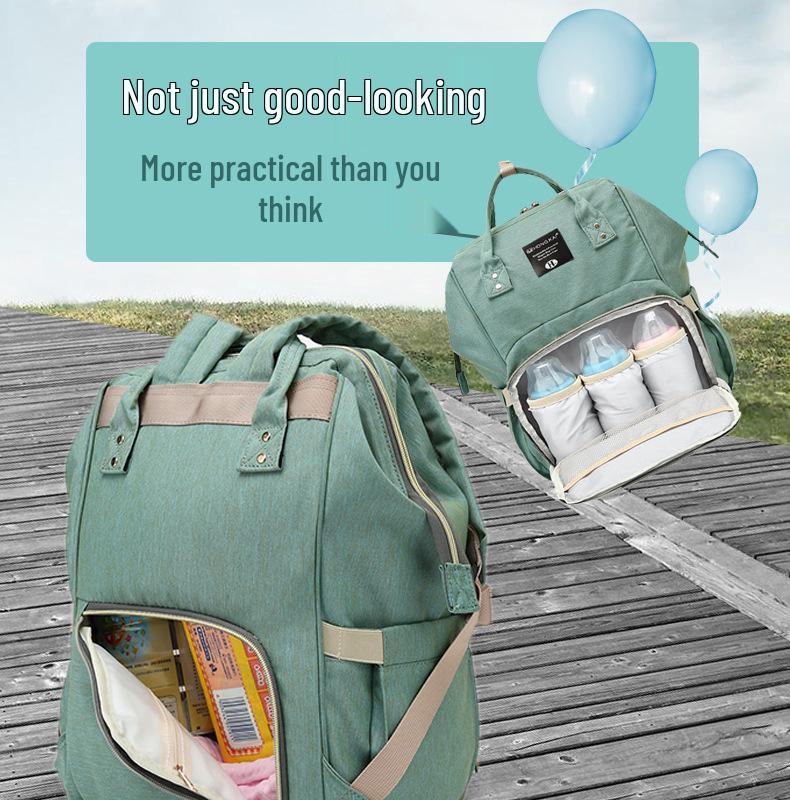 Waterproof Multifunctional Mom & Baby Backpack - Large Capacity, Wear-resistant, Dry/Wet Separation, Lightweight