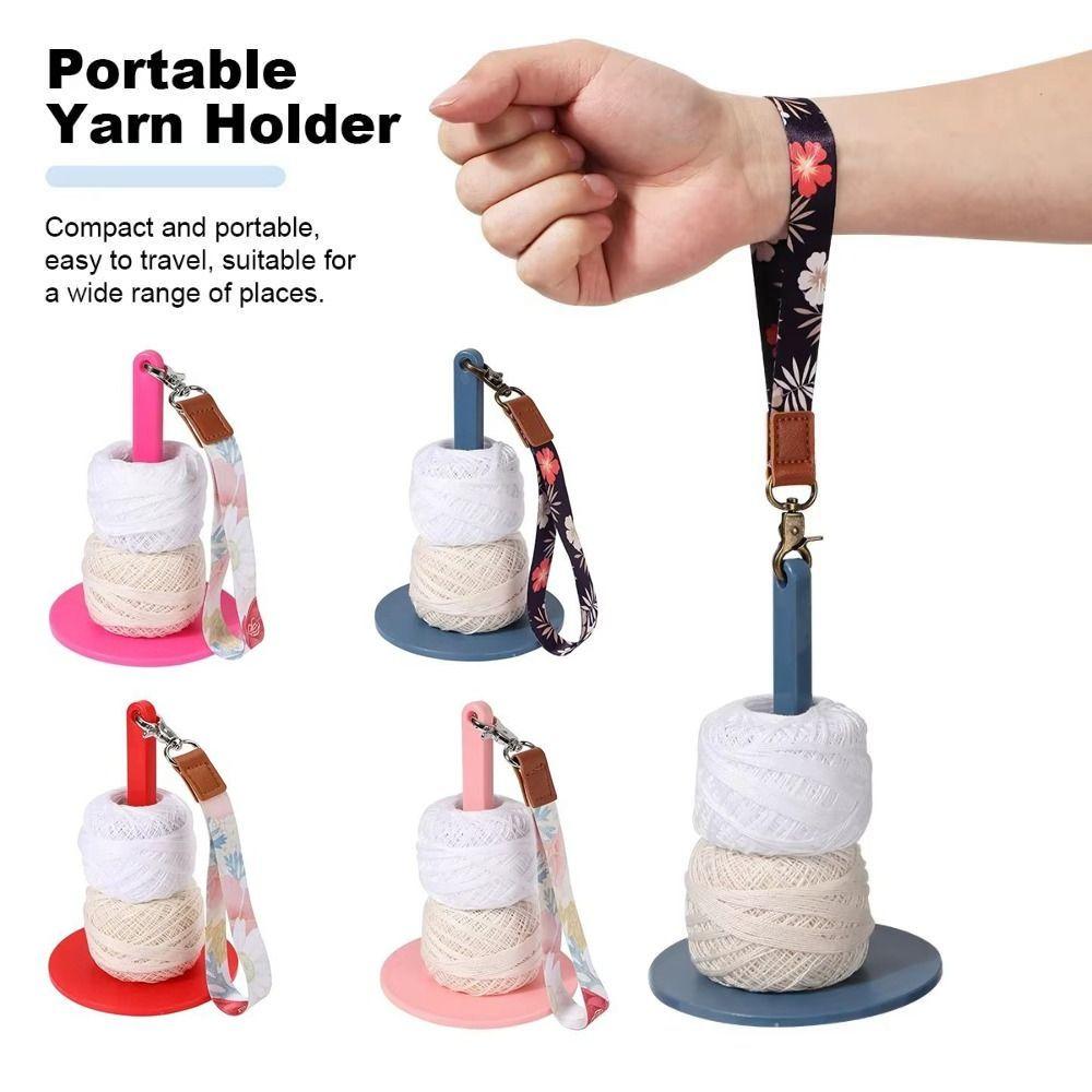 Plastic Wrist Yarn Holders DIY Sewing Wool Ball Winder Crochet Stand Spinner  Thread Spool