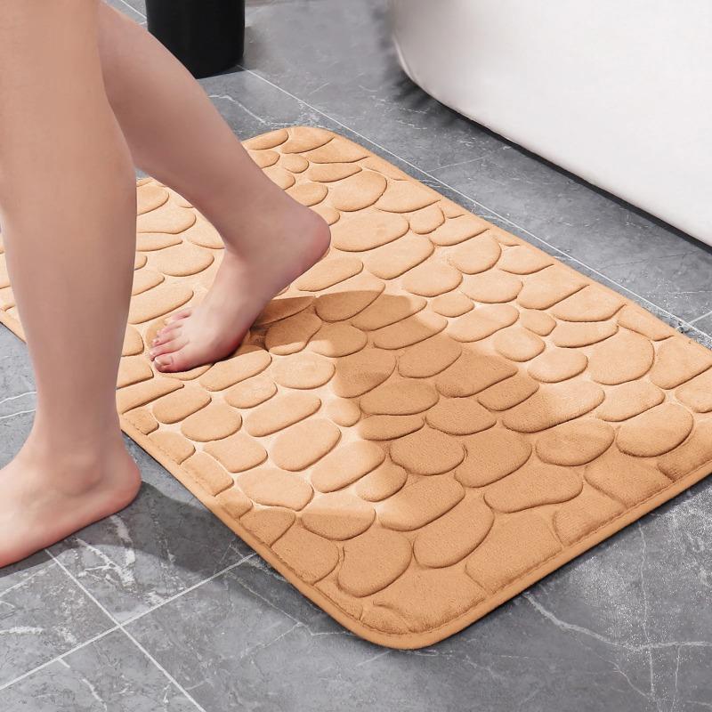 Bathroom Mat Bath Non-slip Carpets In Wash Basin Bathtub Side Floor Rug Shower Room Doormat Memory Foam 3D Pad