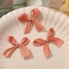 10Pcs Fashion Net Yarn Butterfly Knot Hair Clip Bow Knot DIY Bowknot Decor Materials Pearlescent Satin Ribbon Girls