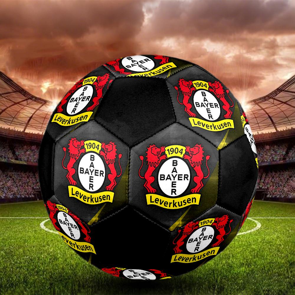 SIZE 5 Bayer 04 Leverkusen Soccer Ball Colorful All Ages Machine Stitched PVC Competition Ready Durable High-Bounce