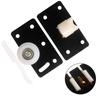 Door Rollers Sliding Door Wheel Cabinet Nylon Pulley Cupboard Caster Hanging Wheel Sliding Track For Wardrobe Furniture Hardware