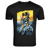 Surfing Van Cartoon Graphic T-Shirt Beach Surfer Tee