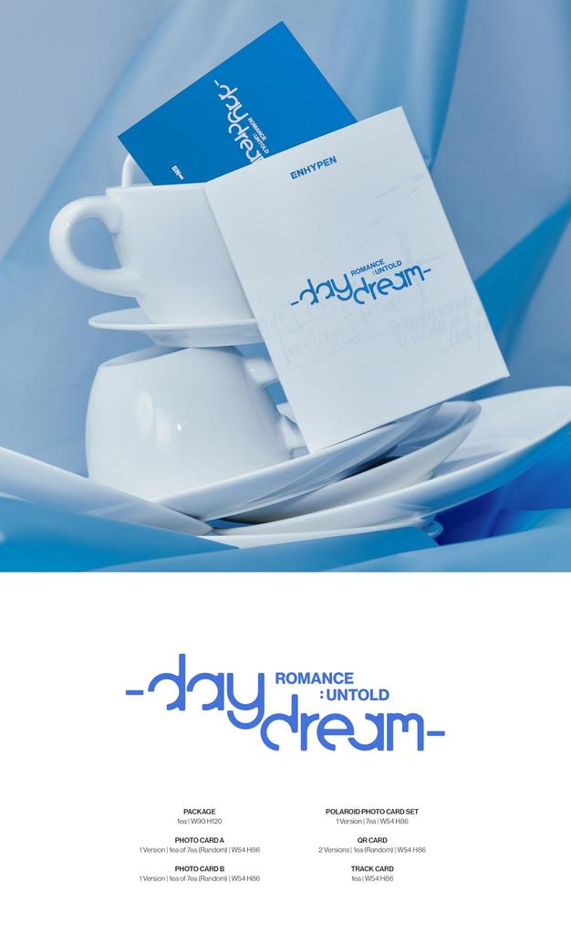 Az ENHYPEN UNTOLD Albums egy digitális album, és nem tartalmaz CD-t [ROMANCE -daydream- (Weverse ver.)] (Koreai kiadás) Ez (alkalmazás szükséges)