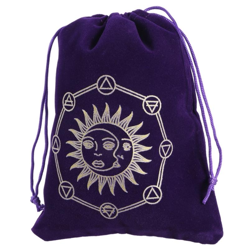 Würfel Aufbewahrungstasche Samt Tarot Kordelzugtasche Brettspiel Karten Kordelzugtasche Schmuck Runen Beutel Organizer