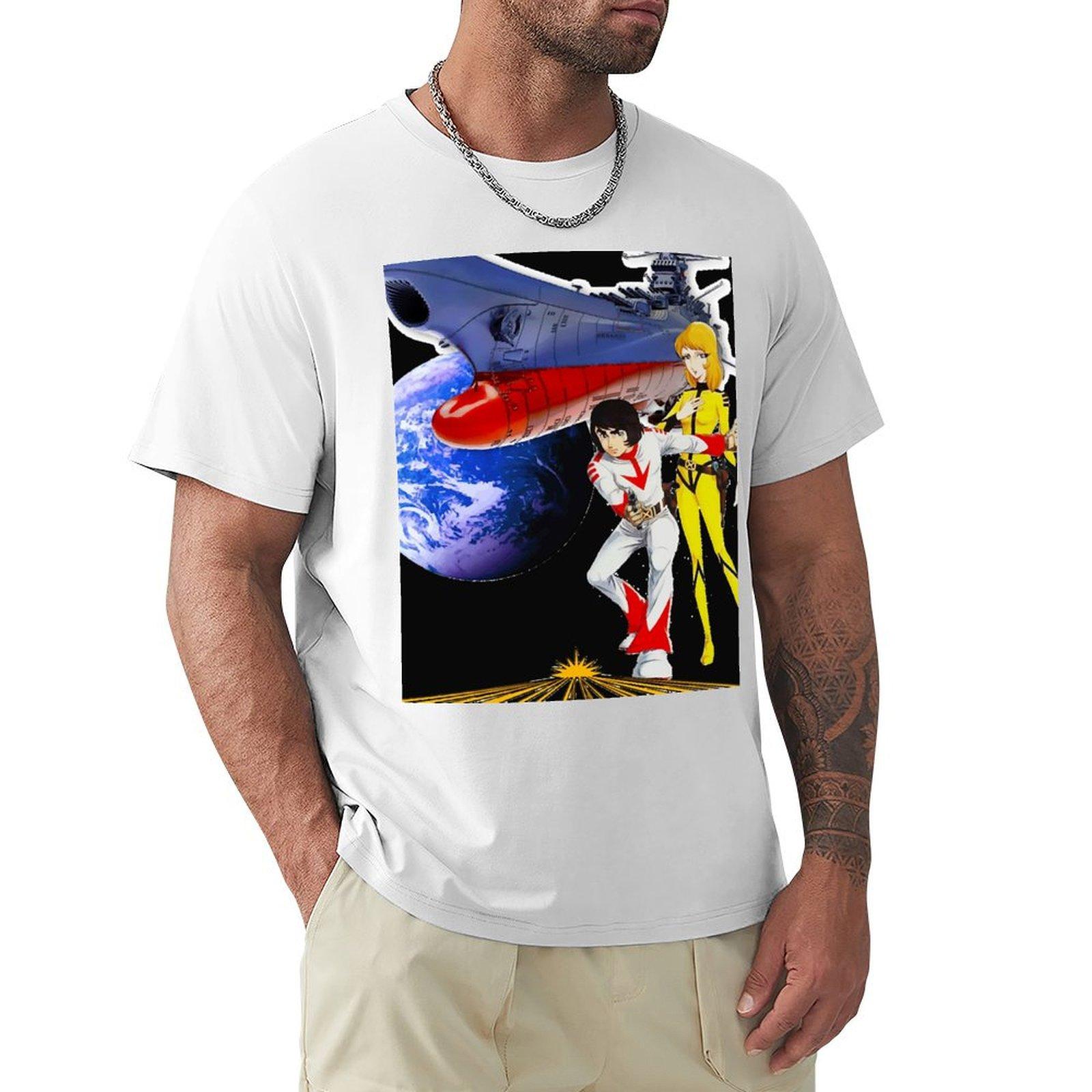 Star Blazers TShirt Wild Star And Nova TShirt blue archive funny gifts tees mens t shirt graphic S