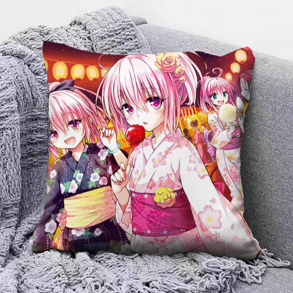 

To LOVE RU lala Momo Yami Pillow Covers Home Sofa Cushion Covers and Aecorative Custom 30X30cm