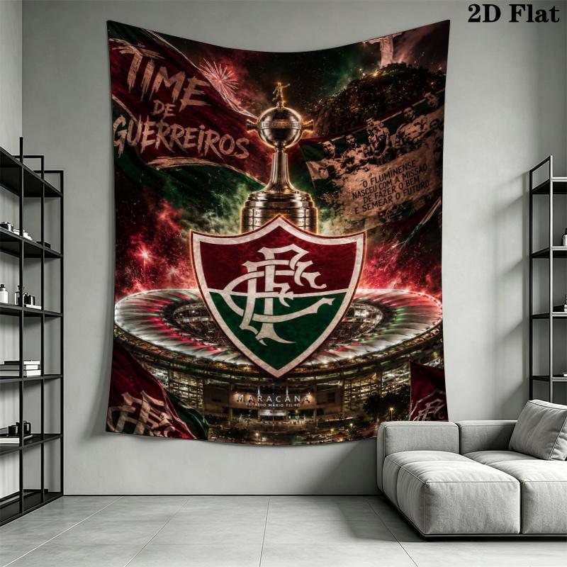 Fluminense Wall Tapestry Aesthetic Wall Hanging Printed Fabric Blanket Decorative Tapestries for Bedroom Living Room Home Decor