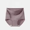 Plus Size Women's Spring and Summer Cotton Loose and Long Crotch High Waist Briefs