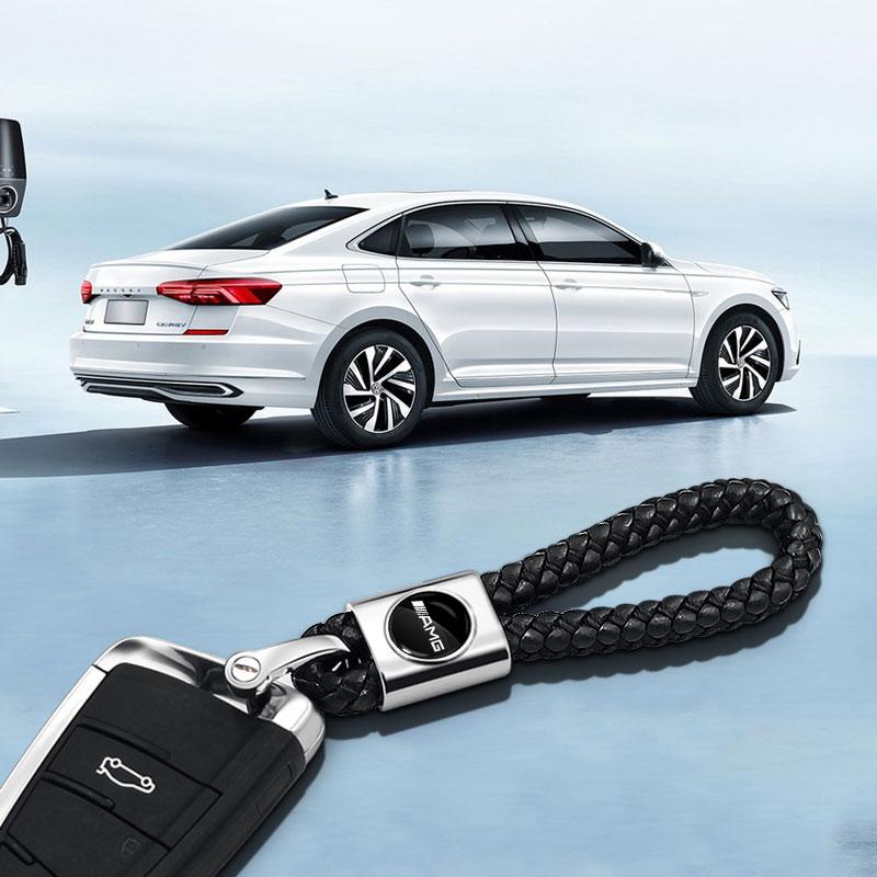 1Pcs Car Key Chain Key Ring Key Lanyard Car Emblem Styling for Mercedes Benz AMG A B R G Class GLK GLA CLA GLB GLC C200 E200