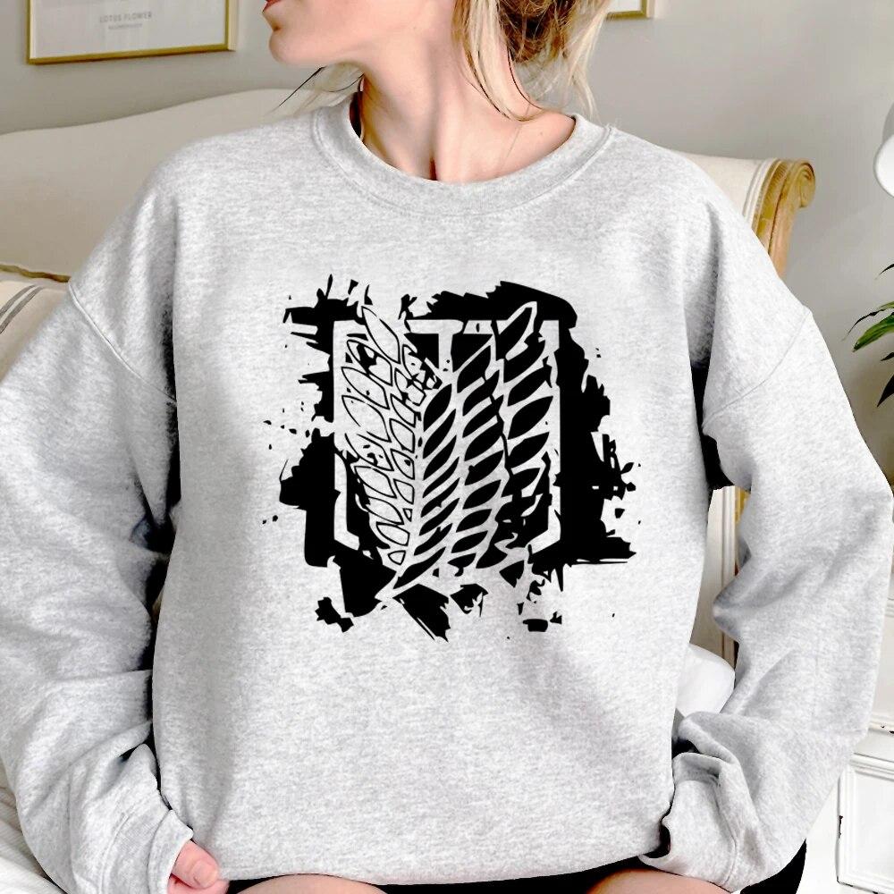 Атака Титанов Эрен толстовки женские корейский стиль аниме уличная винтажные толстовки — фото 13