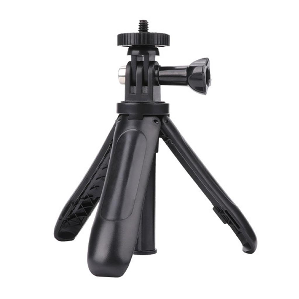 Extendable Rotating Camera Mount Tripod Anti Shake Rubber Feet Compatible for Sports Cameras and DSLR Accessories