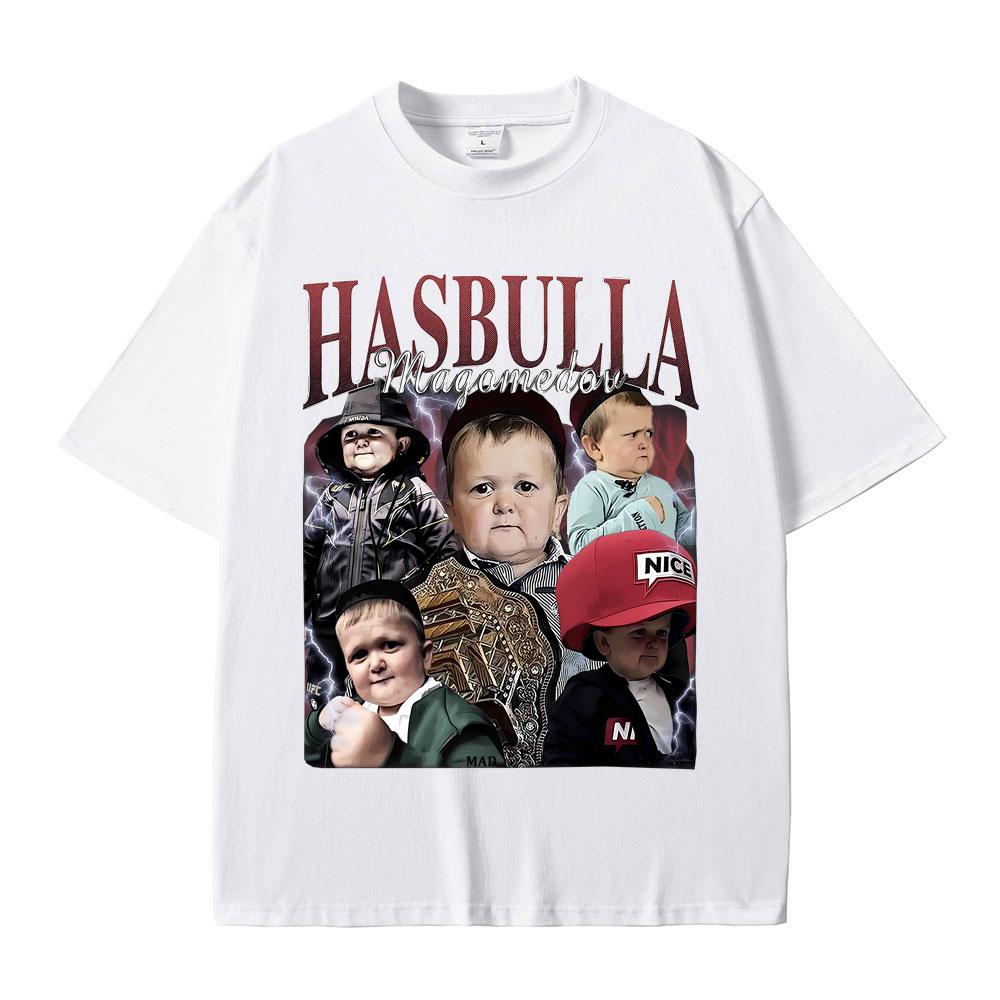 King Hasbulla Magomedov Vintage Graphic Tshirt Men Women Casual Oversized Crewneck T-shirt Summer Men's Funny Fans Gift T Shirts