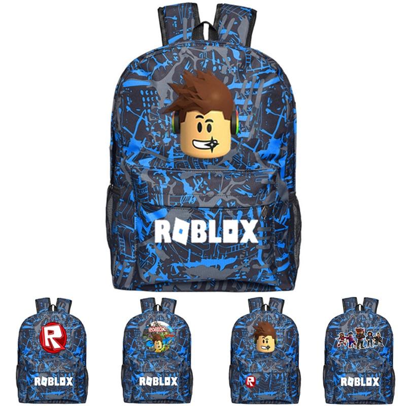 Roblox Pattern Kids School Backpack With Large Capacity And Durable Nylon Material