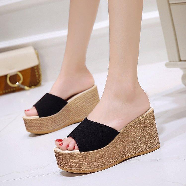 Sandali con plateau estivi da donna in ecopelle per comfort casual