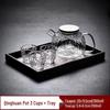 Qinghuan Large Capacity Japanese Glass Teapot with High Temperature Resistance and Thickened Tea Infuser Set