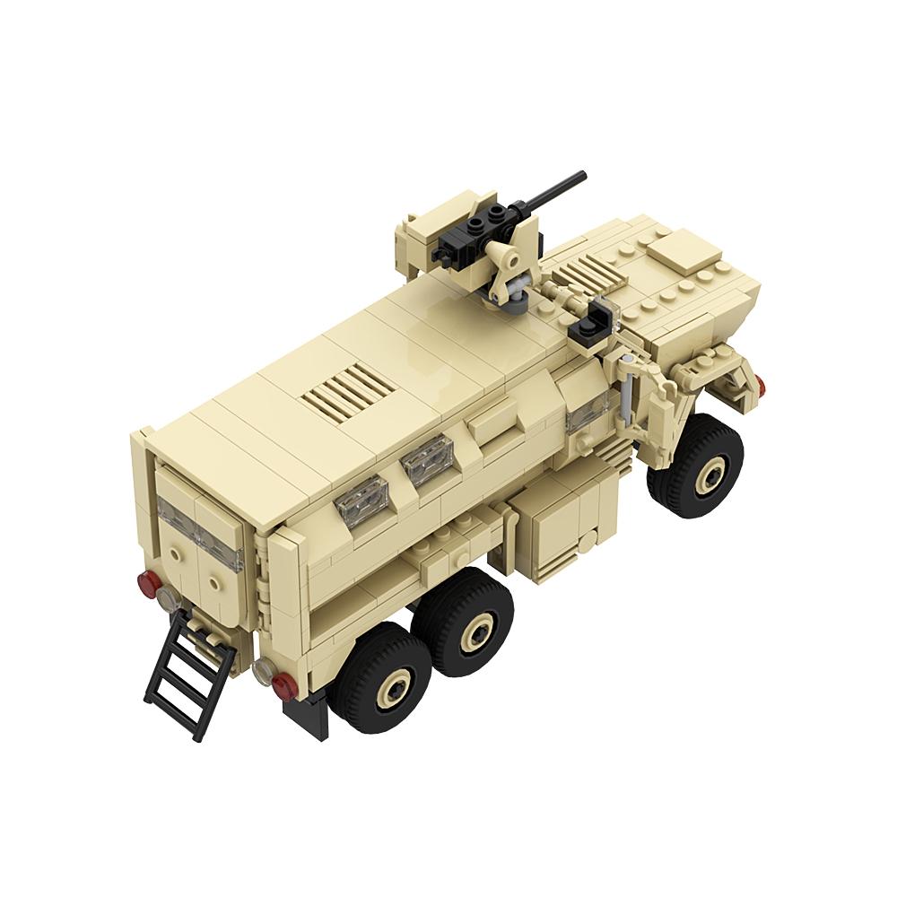 MOC Military Vehicle Serie Bricks BAE Systems Caiman W. CROWS Tank Mine-resistant Ambush Protected Building Block Toys