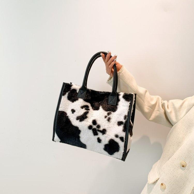 Winter New Plush Tote Bag For Women Large Capacity Soft Shoulder Crossbody Bag