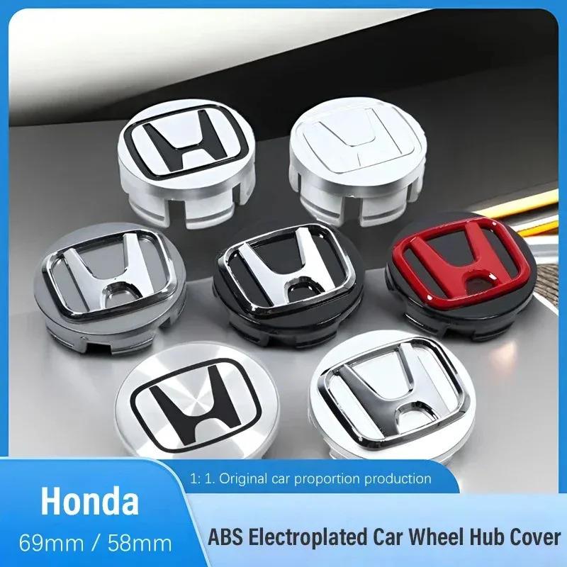 69mm/58mm Car Wheel Hub Cover Tires Center Replace Cap Accessories For Honda civic Laccord fit jazz CRV pilot odyssey passport