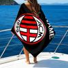 1pc Football26 Beach Towel with Custom Name, Beach/Swimming/Bath/Picnic/Camping Towel, Suitable for Seaside Beaches