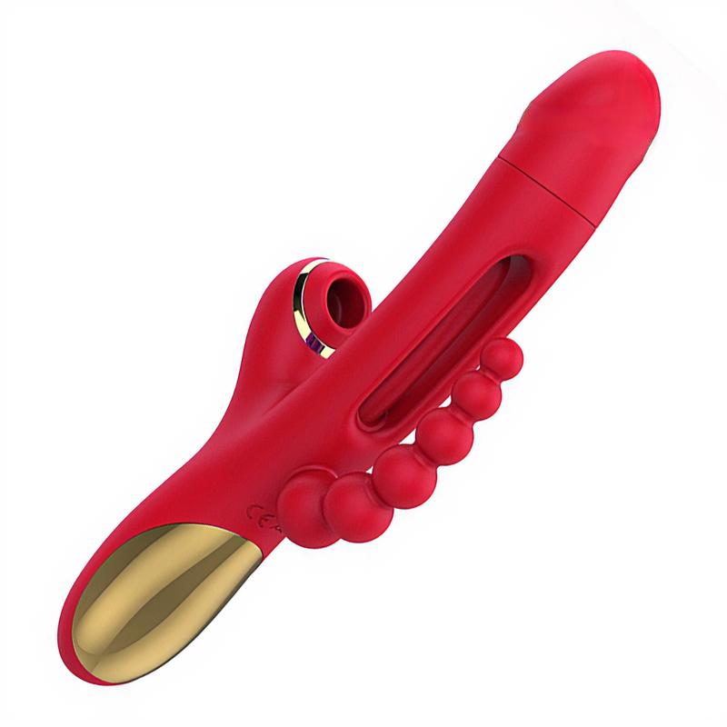 3-IN-1 Rabbit Vibrator for Women Powerful Tapping Flapping Vibrator Clitoral Stimulator Massager Female G-Spot Finger Dildo Sex