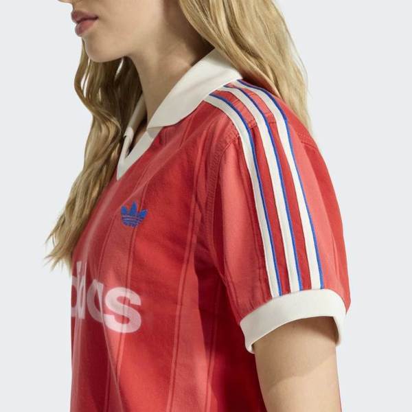 Adidas Women Loose Fit V Neck Jersey Top