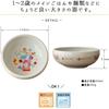 Set di stoviglie da sogno Mino, Adatto al microonde e alla lavastoviglie, per bambini 2, Ciotole facili da raccogliere, Medie, Diametro 13,8 cm, 450 ml, Acqua, Ceramica,