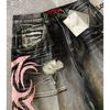 RogueWave Streetwear Y2K Popular Denim Shorts Tassels Design Vintage Shorts Man Hip Hop Fashion Harajuku Punk High Waist Wide Leg Pants