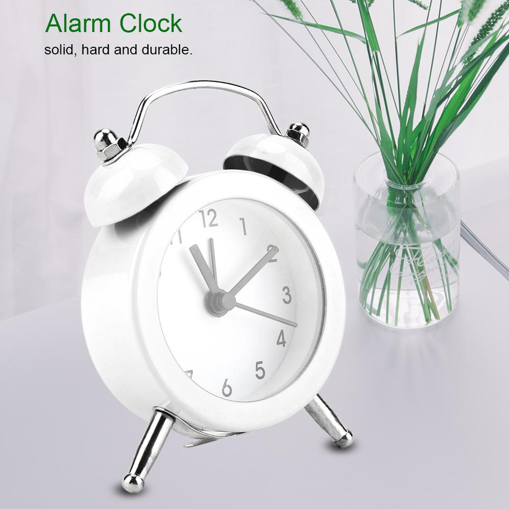 3Inch Portable Fashion Mini Metal Digital Alarm Clock with Battery Exquisite for Student Home