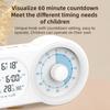 Visueller Timer LCD Dual-Screen-Uhr Autonomer Manager Plastikuhr Schlafzimmer Schlummer Weckfunktion