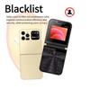 2.4" Foldable Mobile Phone Auto FM Radio Call Record Speed Dial Magic Voice Dual SIM GSM Unlocked Foldable Cellphones Backup Phone