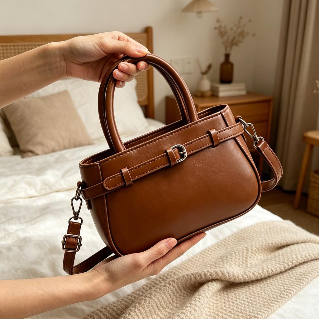 Casual Shoulder Crossbody Bags for Women with Detachable Adjustable Strap Underarm Satchel Handbag PU Leather Lightweight