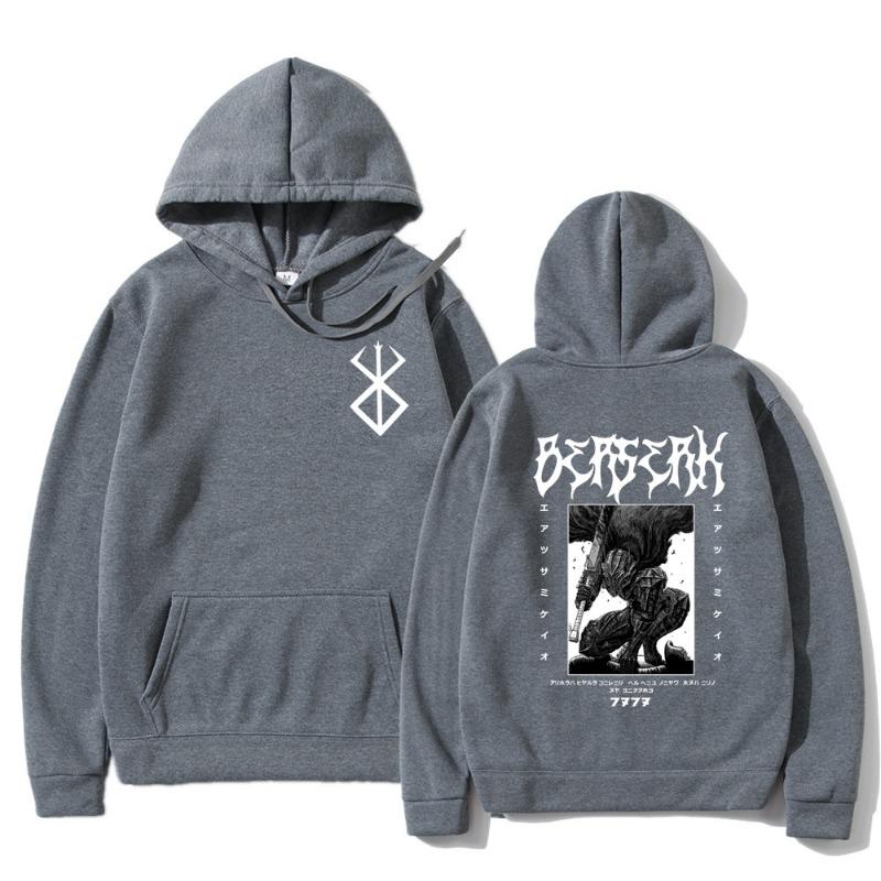 Breserk Japanese Animation Autumn Winter Men's Hoodie Sweatshirt Men Womnen Fashion Design Pullover Men's Fleece Hoodies