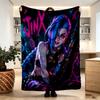 Jinx Print Blanket - Soft & Comfortable, for Bedroom, Travel, Sofa, Home Decoration - Birthday Christmas Gift for Friend