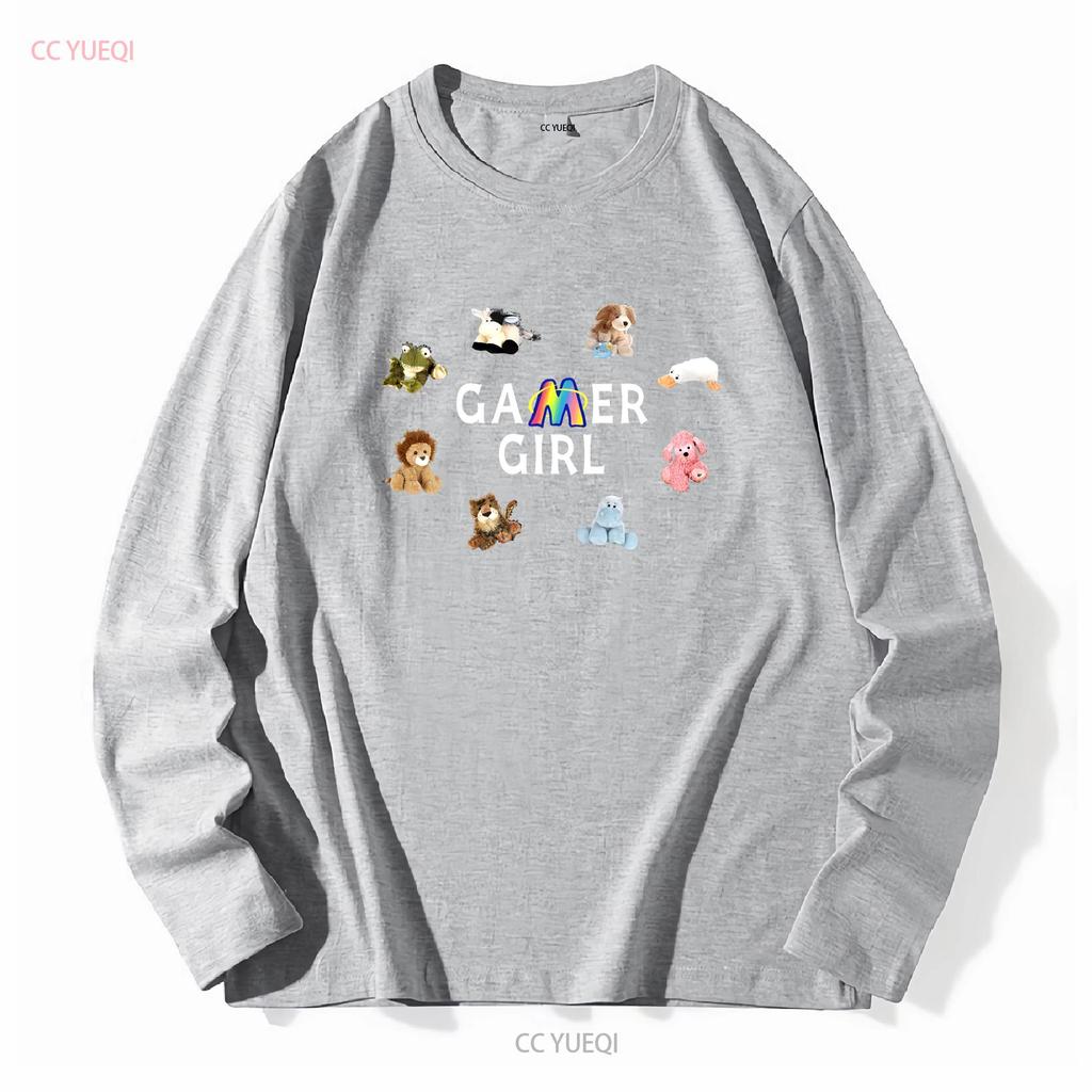 Webkinz Gamer Girl T-Shirt für Fans Y2K Retro Frühe 2000er Nostalgisches Spiel Lang- oder Kurzarm Vintage Gewaschen Homme Atmungsaktiv